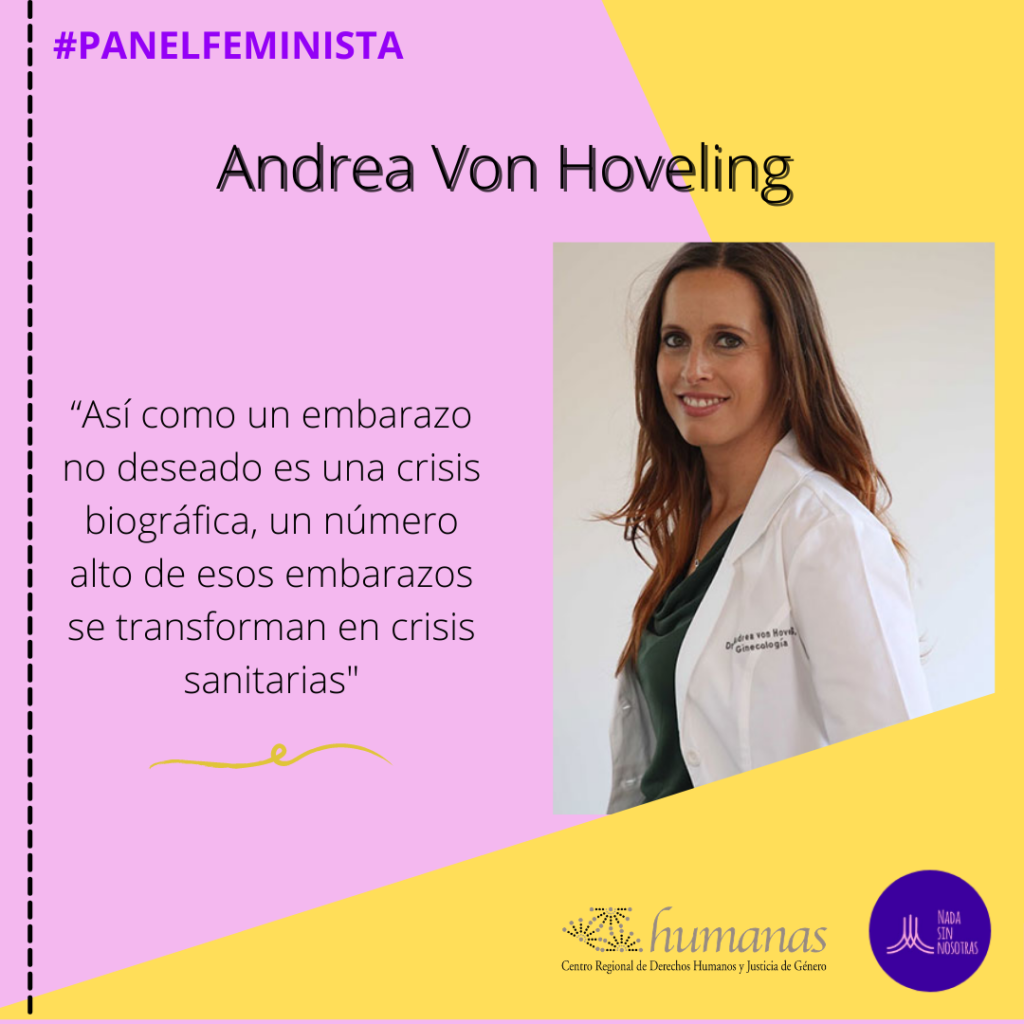 Andrea Von Hoveling, ginecóloga: “Un embarazo no deseado es una crisis biográfica”