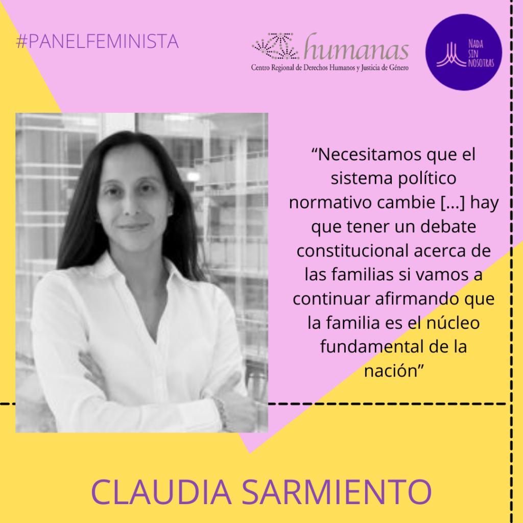 Abogada Claudia Sarmiento ante imposibilidad de derecho de filiación a parejas del mismo sexo: “Es injusta e incorrecta”