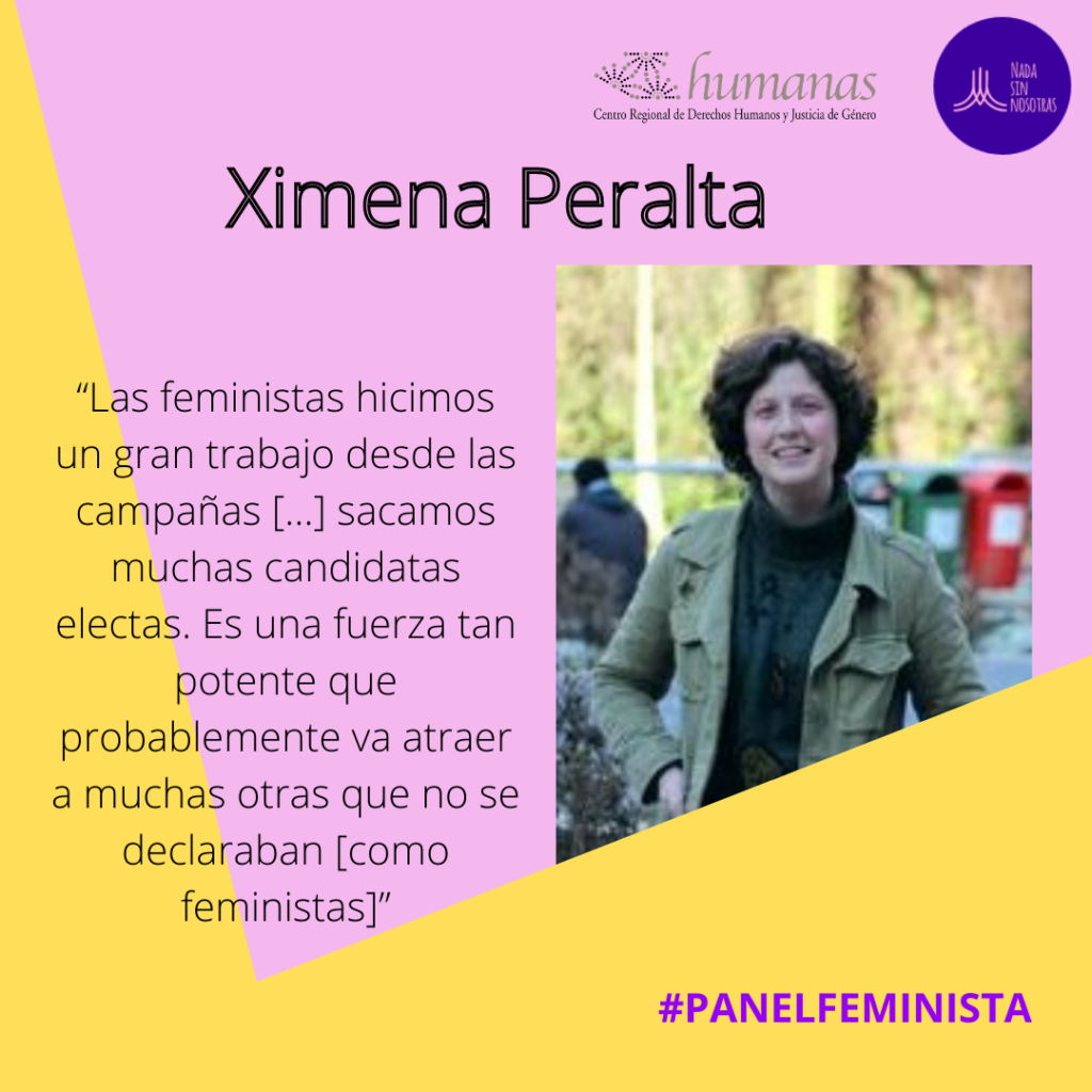 Ximena Peralta, abogada Corporación Humanas: [El feminismo] “Es una fuerza tan potente que probablemente va atraer a muchas otras que no se declaraban”