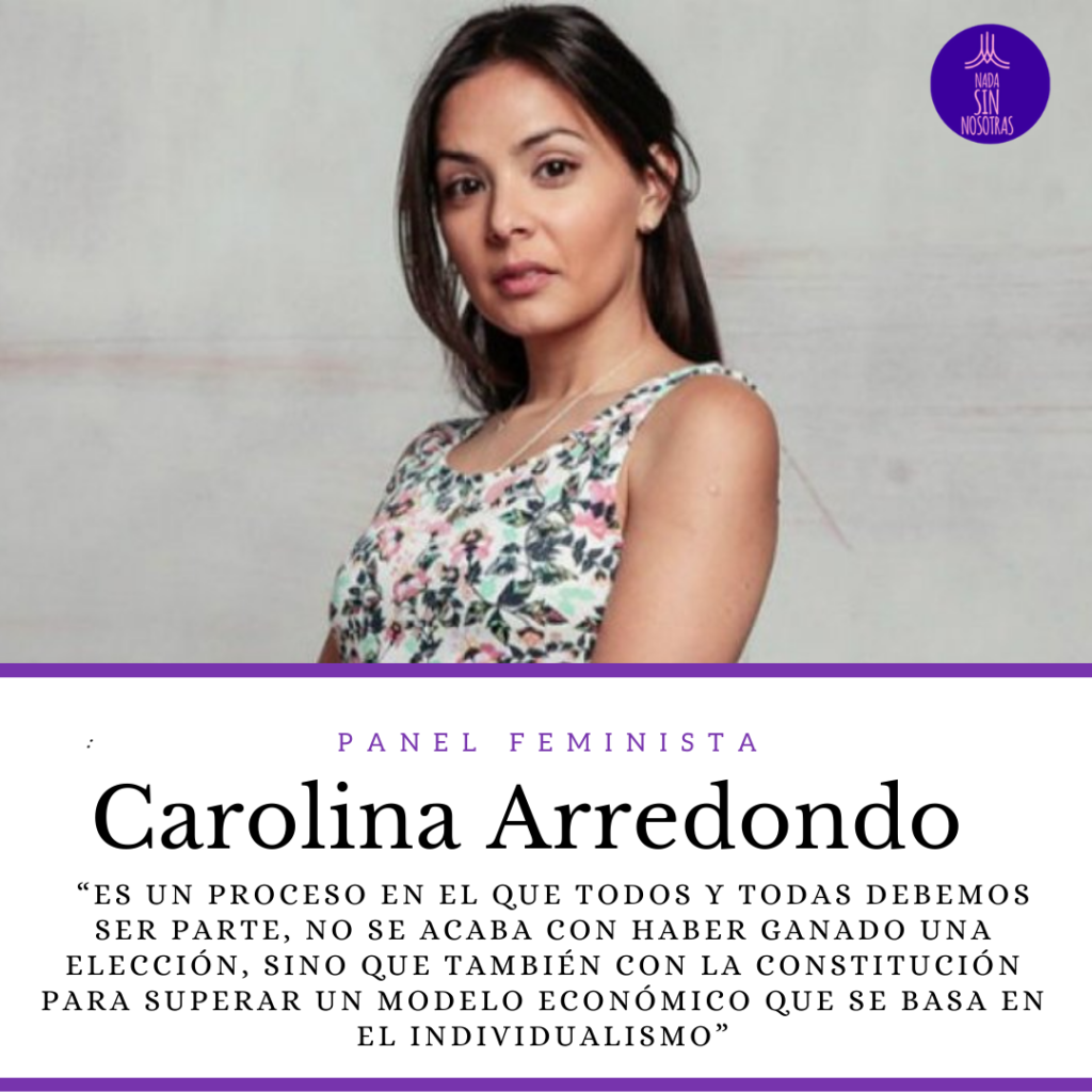 Carolina Arredondo, actriz: “Es un proceso en el que todos y todas debemos ser parte, no se acaba con haber ganado una elección, sino que también con la Constitución para superar un modelo económico que se basa en el individualismo”