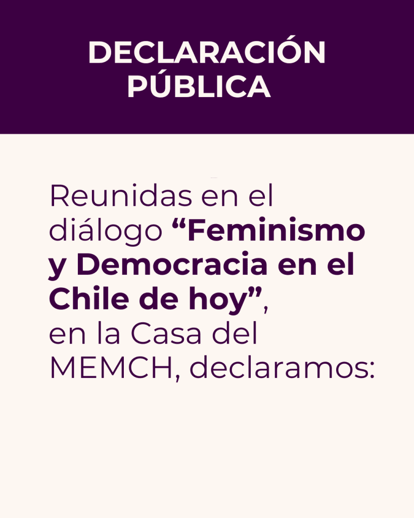 Chile está hoy inmerso en un contexto de crisis global que pone en riesgo los avances alcanzados en las últimas décadas en igualdad, derechos humanos y justicia social. Paralelamente, en el país se profundiza la desconfianza hacia la política, la fragmentación social y el sostenido avance de las fuerzas conservadoras que amenazan la democracia y derechos conquistados.