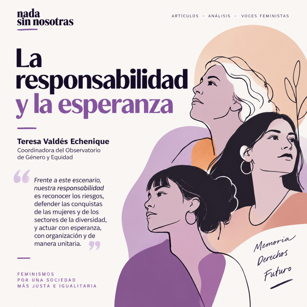 Porque sabemos de los aportes del feminismo a la democracia. No sólo por una historia de lucha por el reconocimiento de los derechos de la mitad de la población y por conseguir la igualdad completa en lo económico, en lo social y en lo cultural.